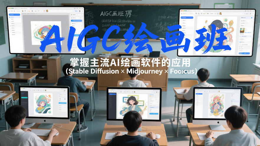 AIGC绘画班，掌握主流Ai绘画软件的应用(Stable Diffusion x Midjourney x Fooocus)-shxbox省心宝盒
