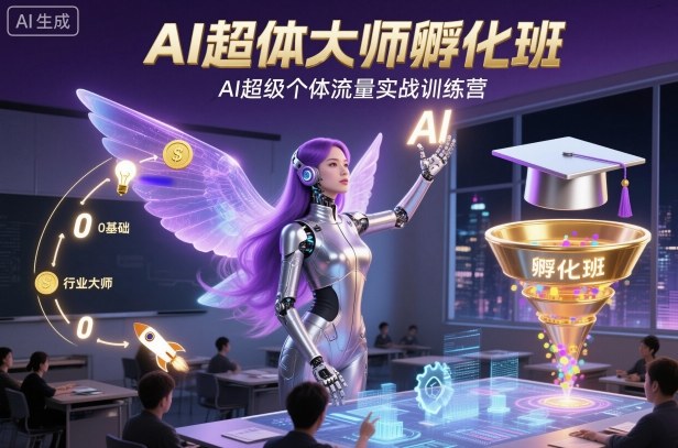 AI超体大师孵化班，AI超级个体流量实战训练营-shxbox省心宝盒