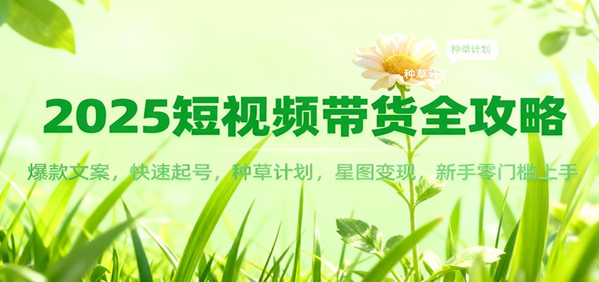 2025短视频带货全攻略：爆款文案，快速起号，种草计划，星图变现，新手零门槛上手-shxbox省心宝盒