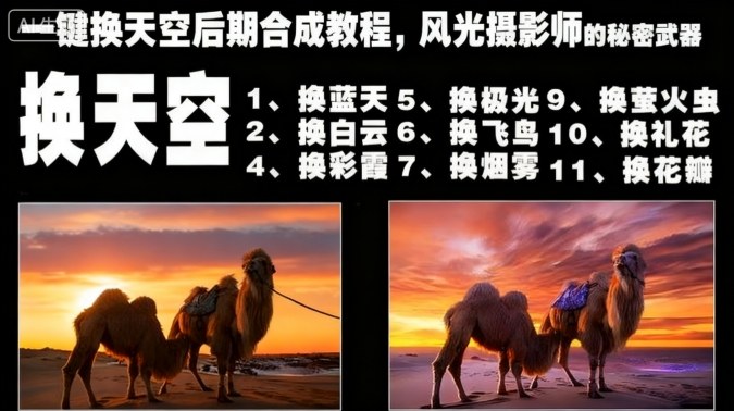 一键换天空后期合成教程，风光摄影师的秘密武器-shxbox省心宝盒