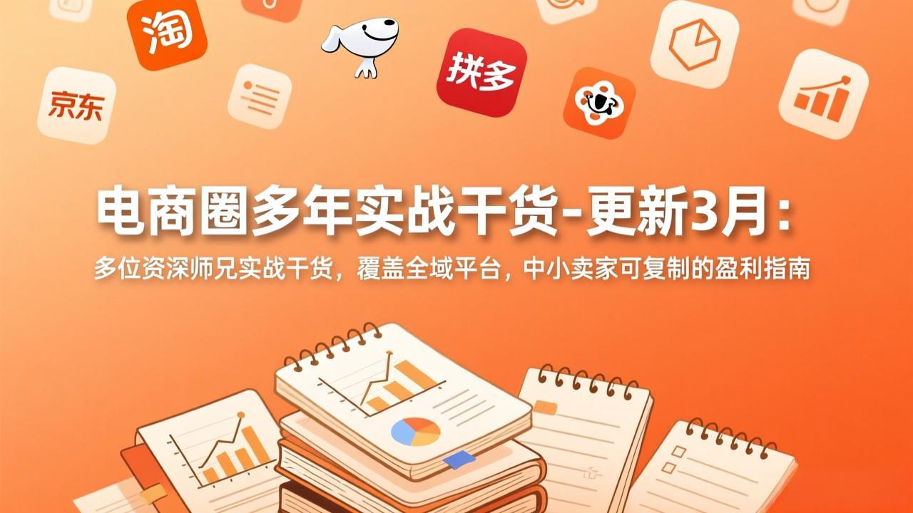 电商圈多年实战干货-更新3月：多位资深师兄实战干货，覆盖全域平台，中小卖家可复制的盈利指南-shxbox省心宝盒