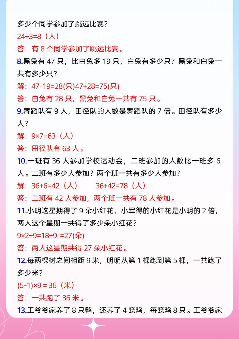 【2025秋新版】小学二年级上册数学期末必考应用题-shxbox省心宝盒