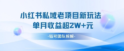 小红书私域项目新玩法，单月变现过W+-shxbox省心宝盒