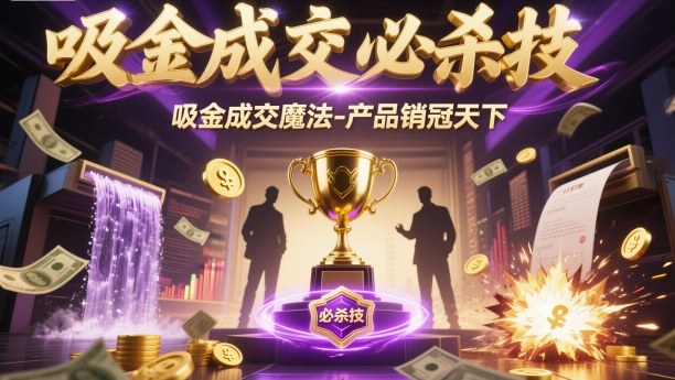 吸金成交必杀技，吸金成交魔法-产品销冠天下-shxbox省心宝盒