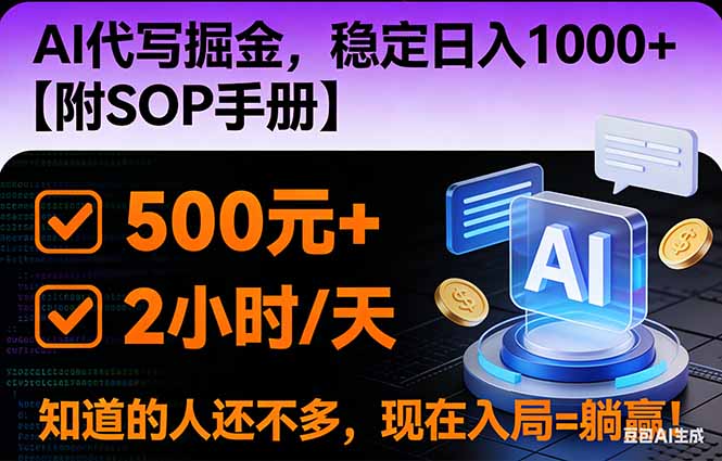 2026风口项目,AI代写掘金，稳定日入1000+，掌握核心技能【附SOP手册】-shxbox省心宝盒