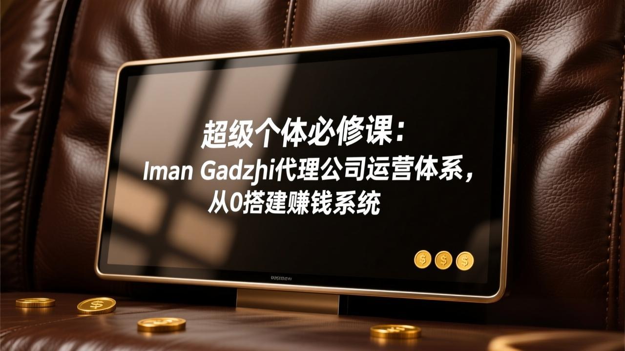 超级个体必修课：Iman Gadzhi代理公司运营体系，从0搭建赚钱系统-shxbox省心宝盒