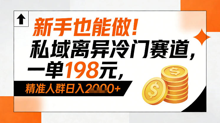 新手也能做！私域离异冷门赛道，一单198，精准人群日入1k+-shxbox省心宝盒