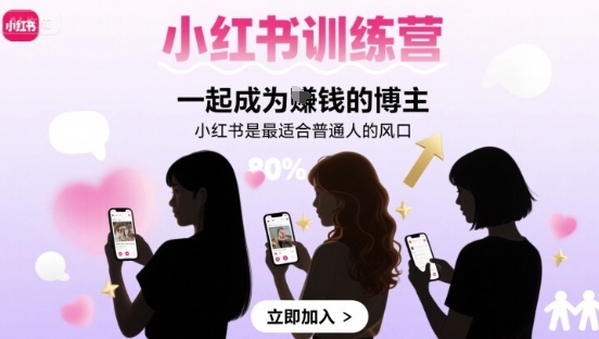 小红书训练营一起成为賺钱的博主，小红书是最适合普通人的风口-shxbox省心宝盒