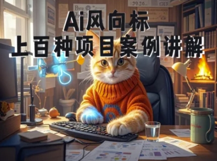 Ai风向标-附100种项目案例玩法-0基础小白到大神ai视频商业应用教学-shxbox省心宝盒