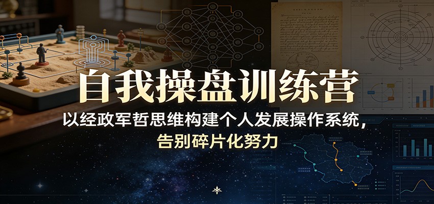 自我操盘训练营：以经政军哲思维构建个人发展操作系统，告别碎片化努力-shxbox省心宝盒