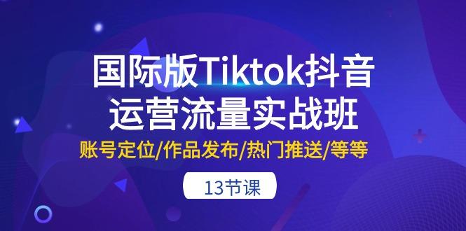 国际版Tiktok抖音运营流量实战班：账号定位/作品发布/热门推送/等等-13节-shxbox省心宝盒