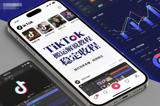 TikTok搬运解说教程，稳定收益，操作简单易懂，批量可做，持续稳定-shxbox省心宝盒