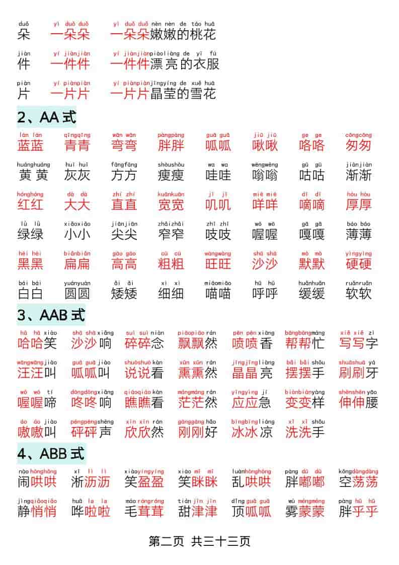 一年级下语文寒假预习-晨读晚背四大项-shxbox省心宝盒