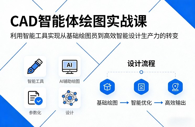 CAD智能体绘图实战课，利用智能工具，实现从基础绘图员到高效智能设计生产力的转变-shxbox省心宝盒