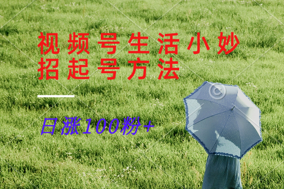 视频号生活小妙招分享赛道， 起号涨粉新方法，日涨100粉-shxbox省心宝盒