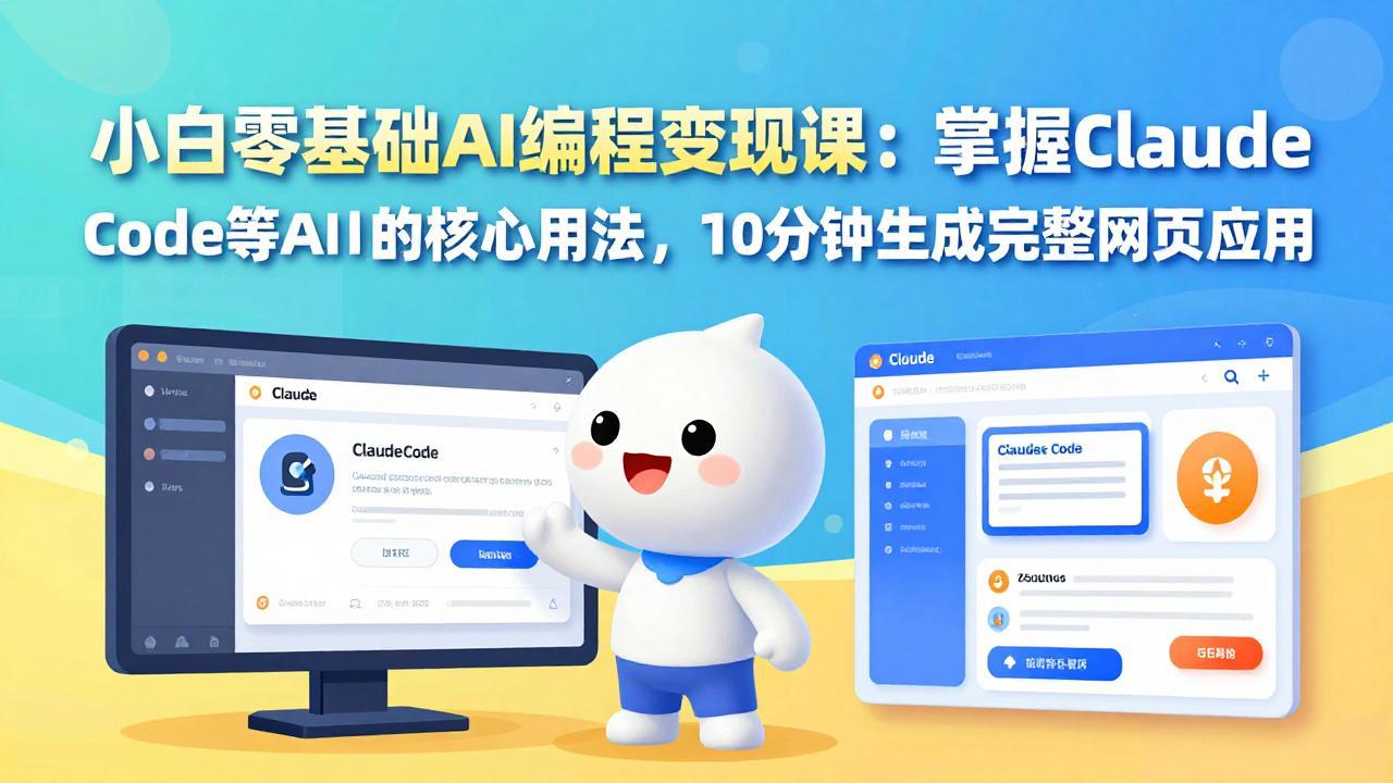 小白零基础AI编程变现课：掌握Claude Code等AI工具的核心用法，10分钟生成完整网页应用-shxbox省心宝盒