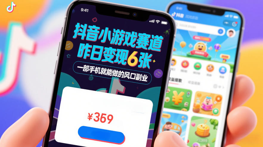抖音小游戏赛道，昨日变现600+，零基础一部手机就能做的风口副业【揭秘】-shxbox省心宝盒