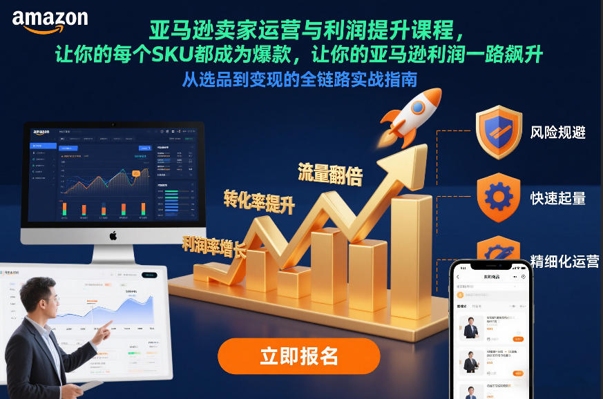 亚马逊卖家运营与利润提升课程，让你的每个SKU都成为爆款，让你的亚马逊利润一路飙升(更新12月)-shxbox省心宝盒