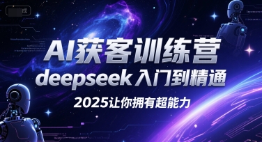 AI获客训练营，deepseek入门到精通，2025让你拥有超能力-shxbox省心宝盒