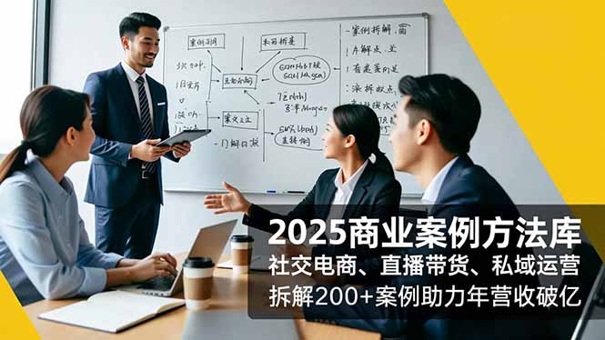 2025商业案例方法库，社交电商、直播带货、私域运营，拆解200+案例助力年营收破亿-shxbox省心宝盒