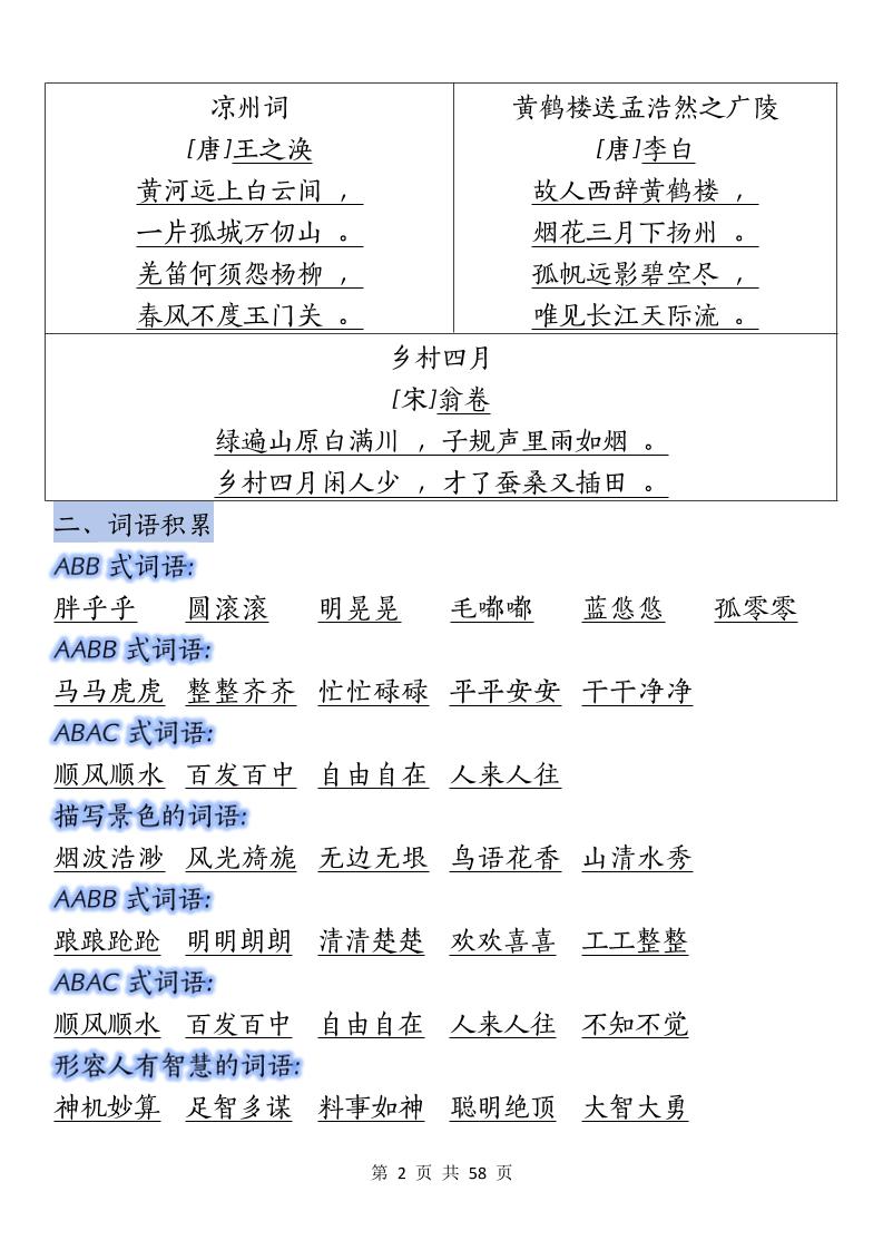 五下语文期末总复习重要考点归纳-shxbox省心宝盒