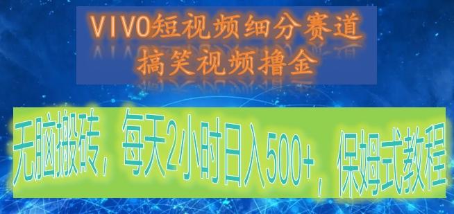 VIVO短视频细分赛道，搞笑视频撸金，无脑搬砖，每天2小时日入500+，保姆式教程-shxbox省心宝盒
