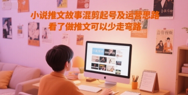 小说推文故事混剪起号及运营思路，看了做推文可以少走弯路-shxbox省心宝盒