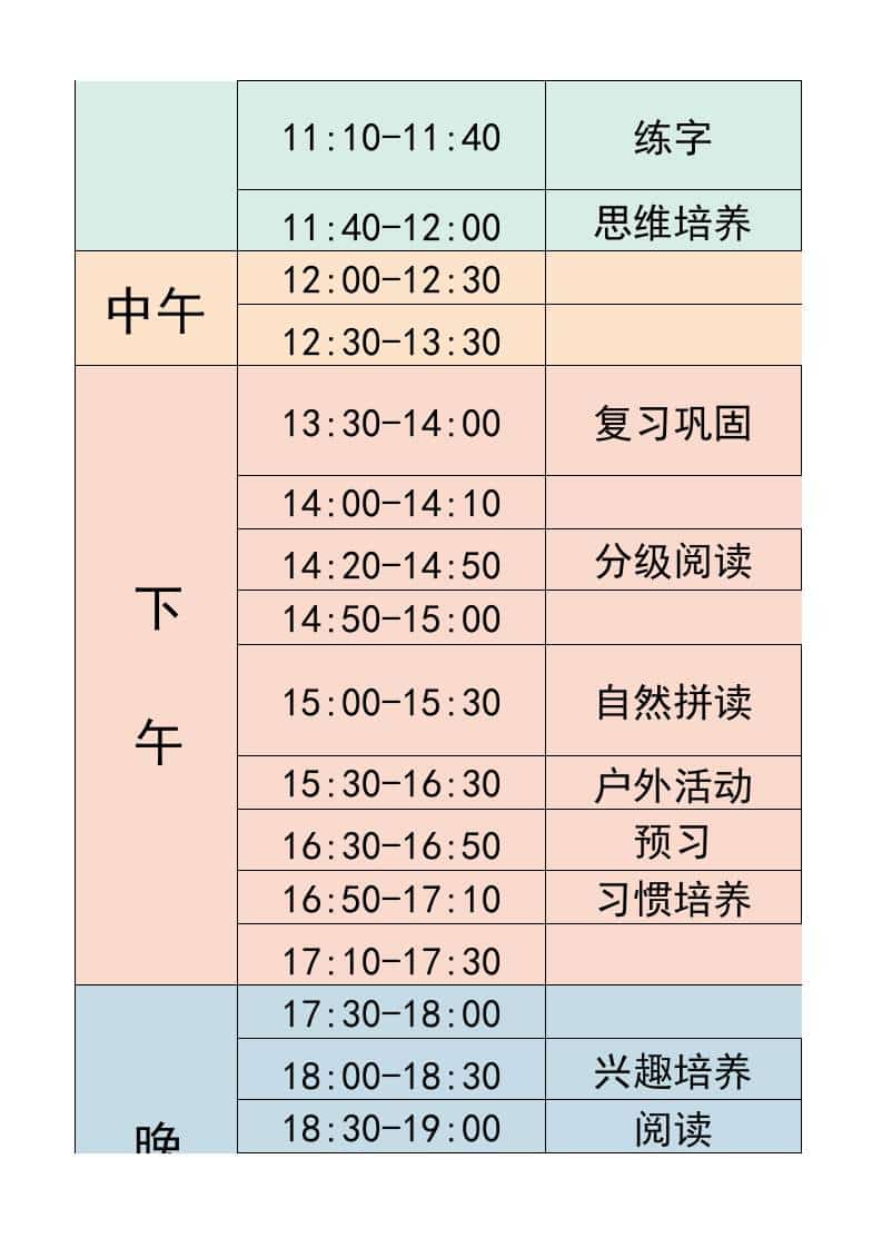 二年级-寒假衔接逆袭计划表-二上语文-shxbox省心宝盒