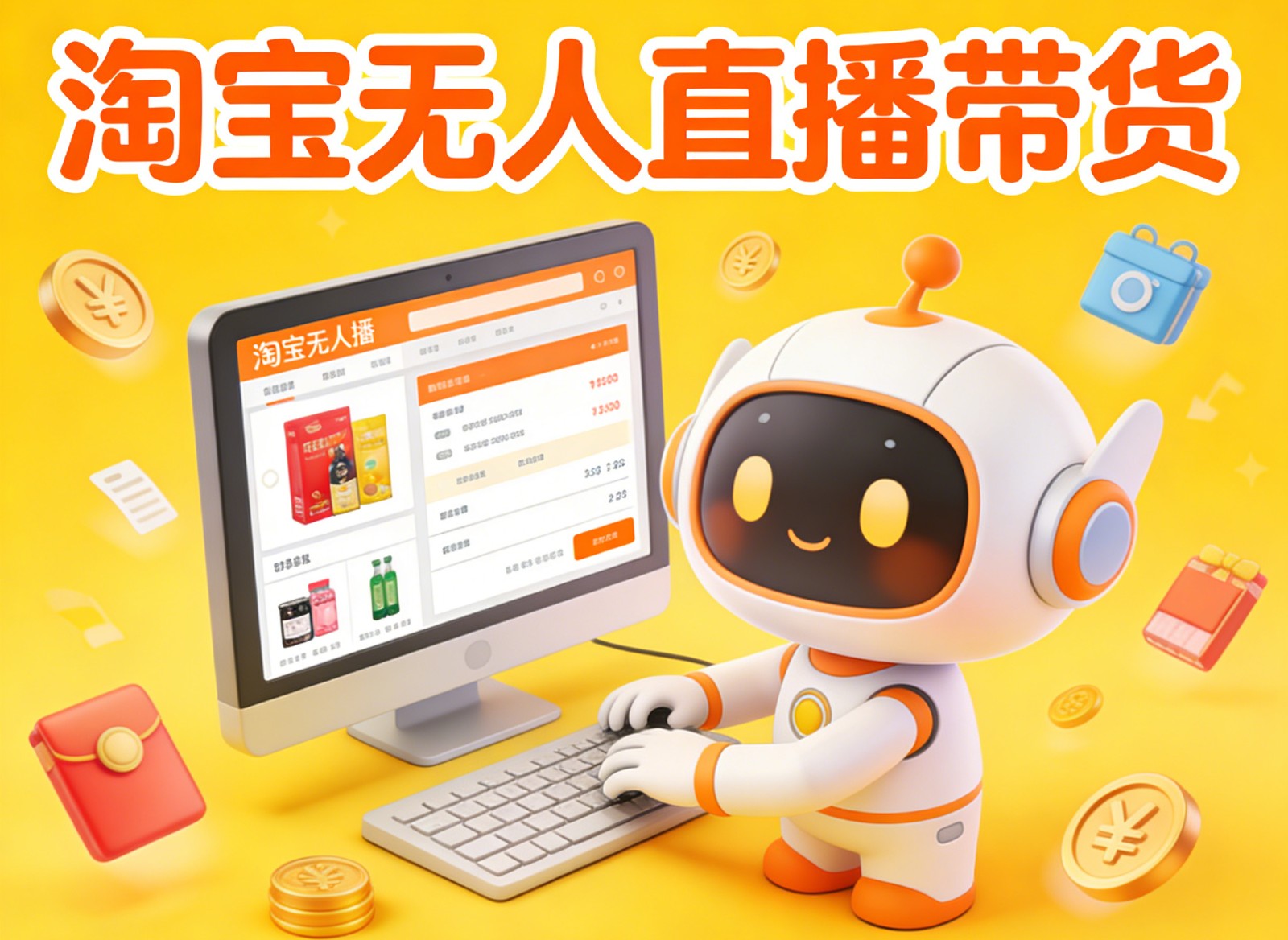 淘宝无人直播带货，24小时自动卖货，月佣金1W+，不违规不封号，不用露脸-shxbox省心宝盒