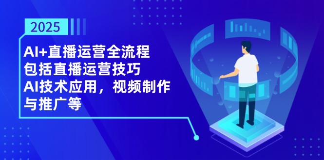 2025AI+直播运营全流程，包括直播运营技巧，AI技术应用，视频制作与推广等-shxbox省心宝盒