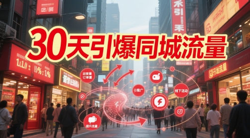 30天引爆同城流量：团购篇 认知篇 流量篇 来客篇 达人篇 老板人设IP篇 投流篇-shxbox省心宝盒