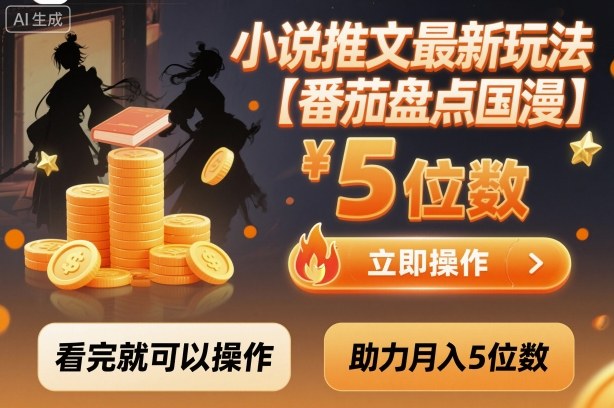 小说推文最新玩法，助力月入5位数【番茄盘点国漫】玩法，看完就可以操作-shxbox省心宝盒