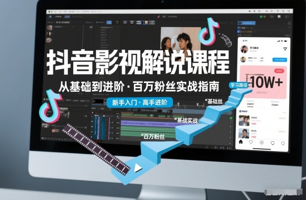 抖音百万粉丝影视解说课程，基础到进阶课，适合新手和进阶学习-shxbox省心宝盒