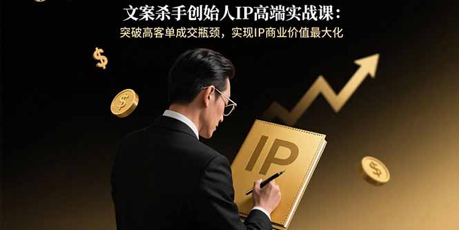 文案杀手创始人IP高端实战课：突破高客单成交瓶颈，实现IP商业价值最大化-shxbox省心宝盒