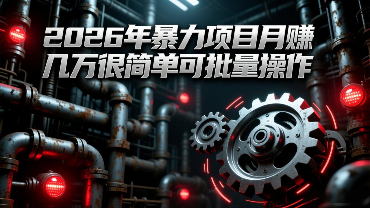 2026年暴力项目月赚几万很简单可批量操作，成本低，利润大-shxbox省心宝盒