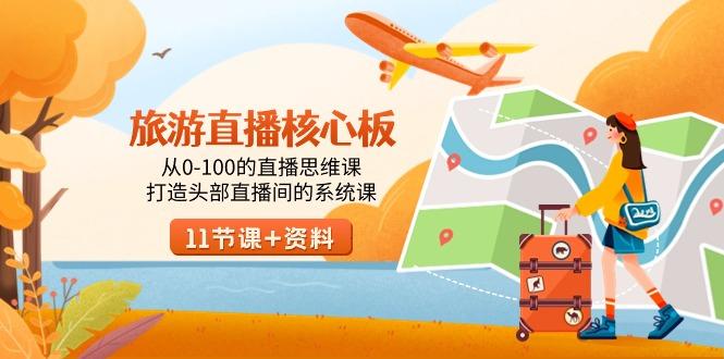 旅游-直播核心板，从0-100的直播思维课，打造头部直播间的系统课-shxbox省心宝盒